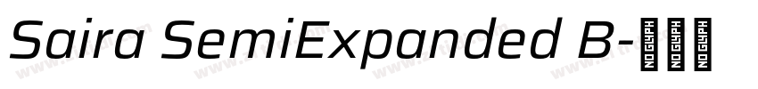 Saira SemiExpanded B字体转换 Saira SemiExpanded B字体转换